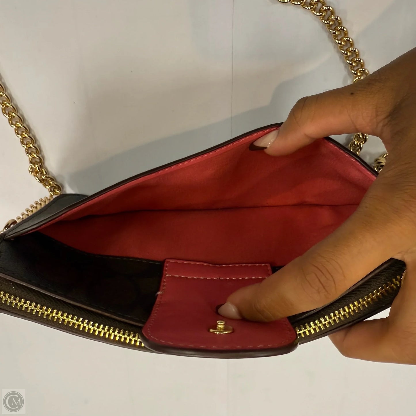 Crossbody Designer By Coach, Size: Small