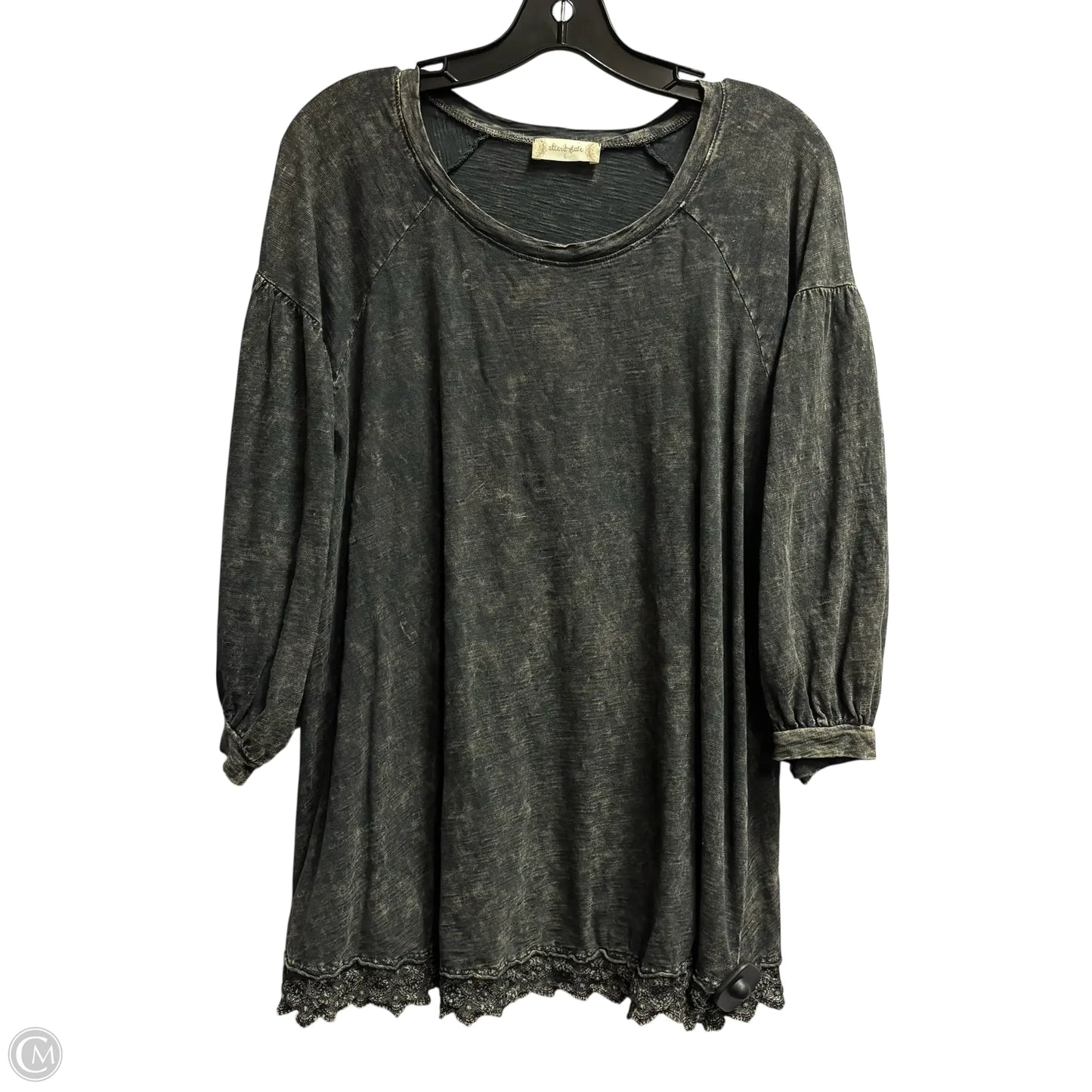 Top Long Sleeve By Altard State In Grey, Size: L