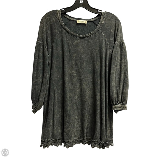 Top Long Sleeve By Altard State In Grey, Size: L