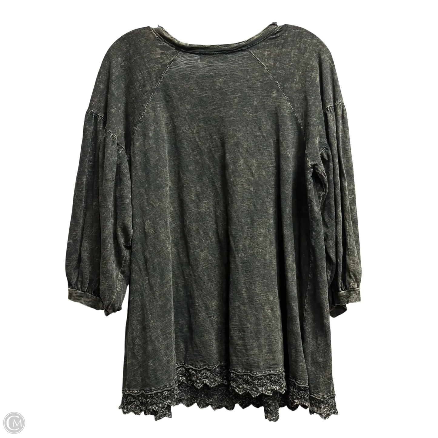 Top Long Sleeve By Altard State In Grey, Size: L