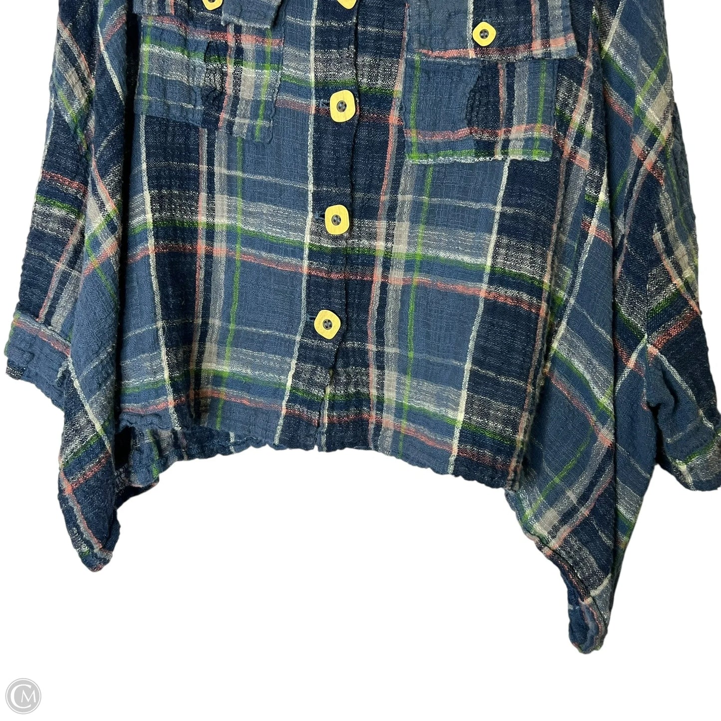 Top Short Sleeve By Pol In Navy, Size: L