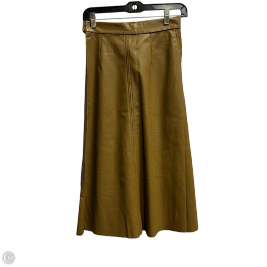 Skirt Midi By H&m In Beige, Size: 2