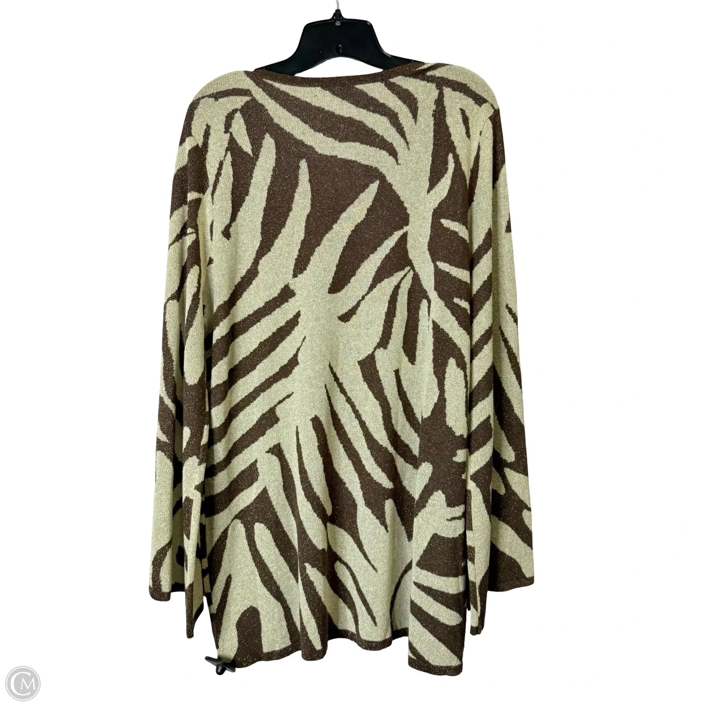 Top Long Sleeve By Flying Tomato In Brown, Size: L
