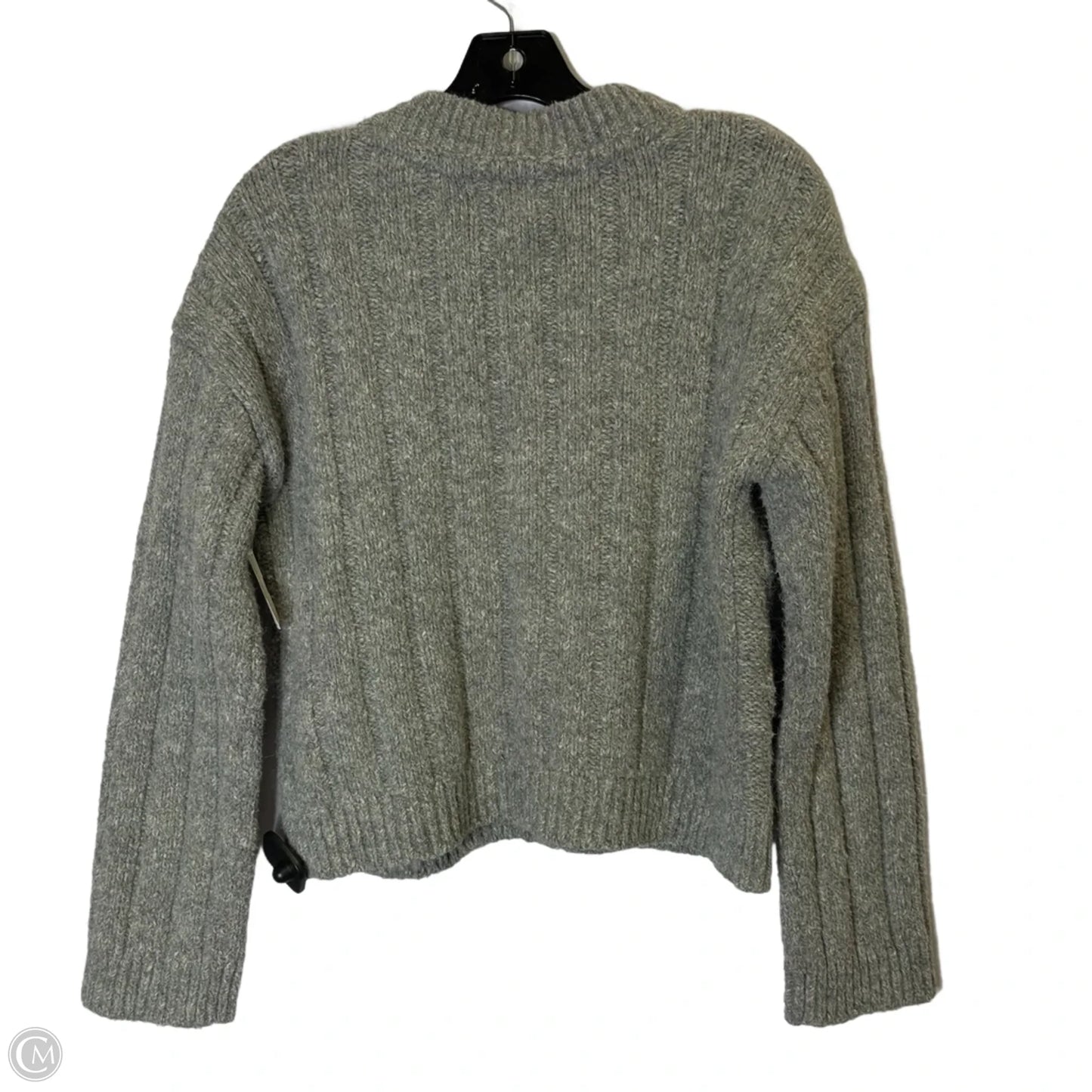 Sweater Cardigan By Lucky Brand In Grey, Size: M