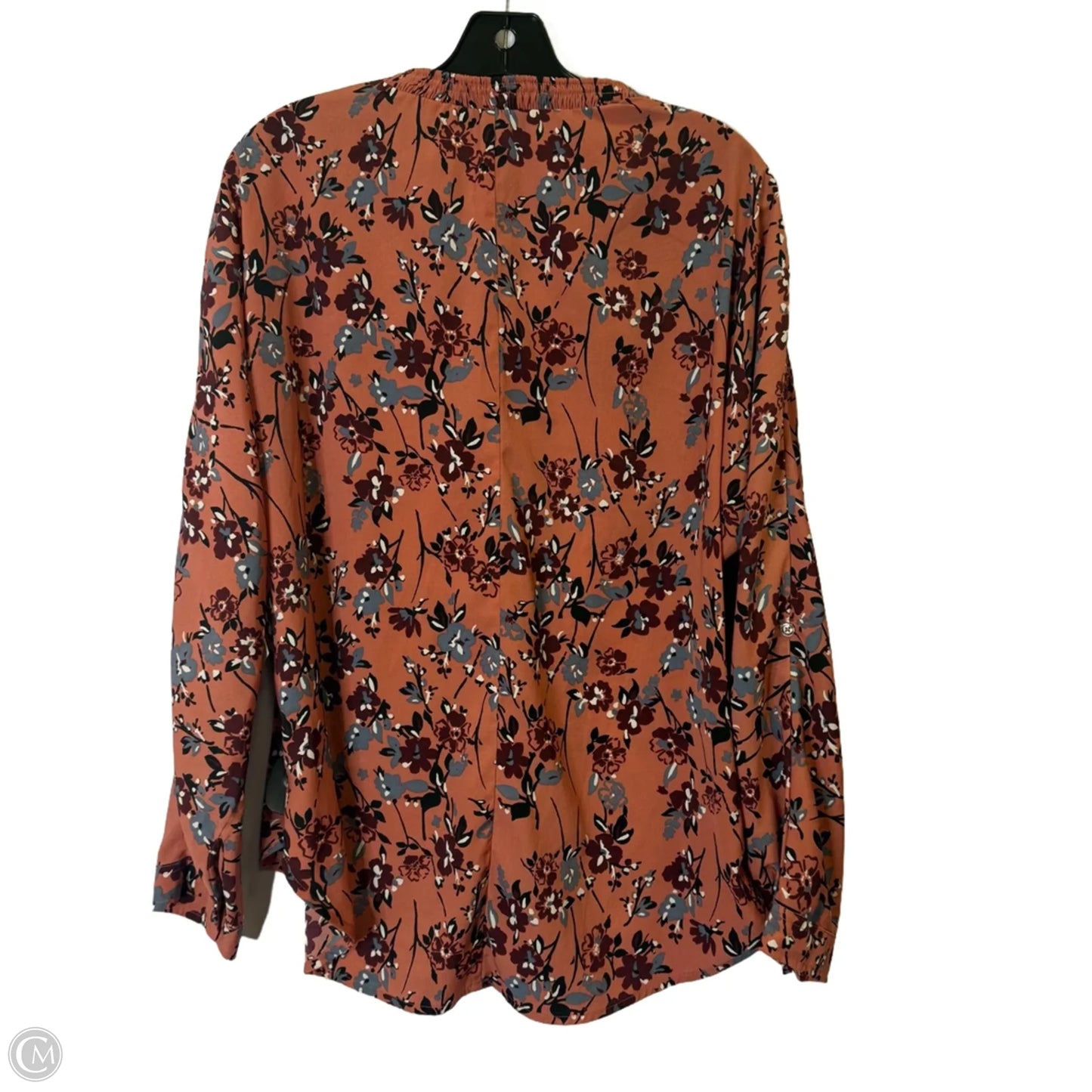 Blouse Long Sleeve By Abercrombie And Fitch In Floral Print, Size: S