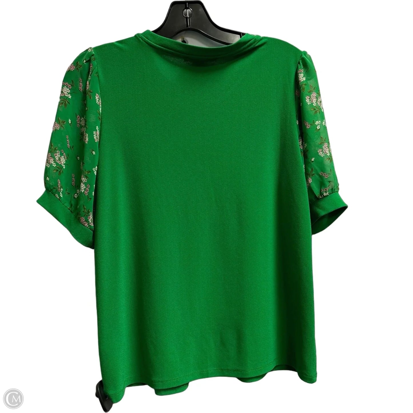Top Short Sleeve By Cece In Green, Size: S