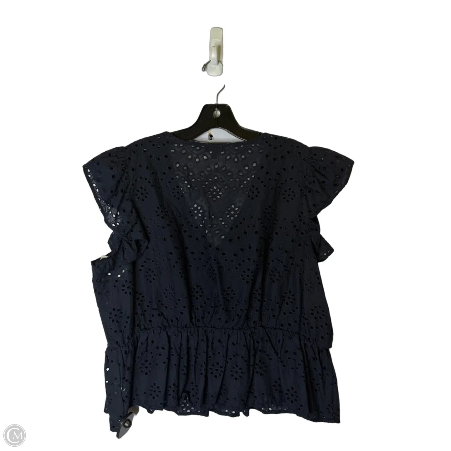 Blouse Sleeveless By Express In Navy, Size: Xl