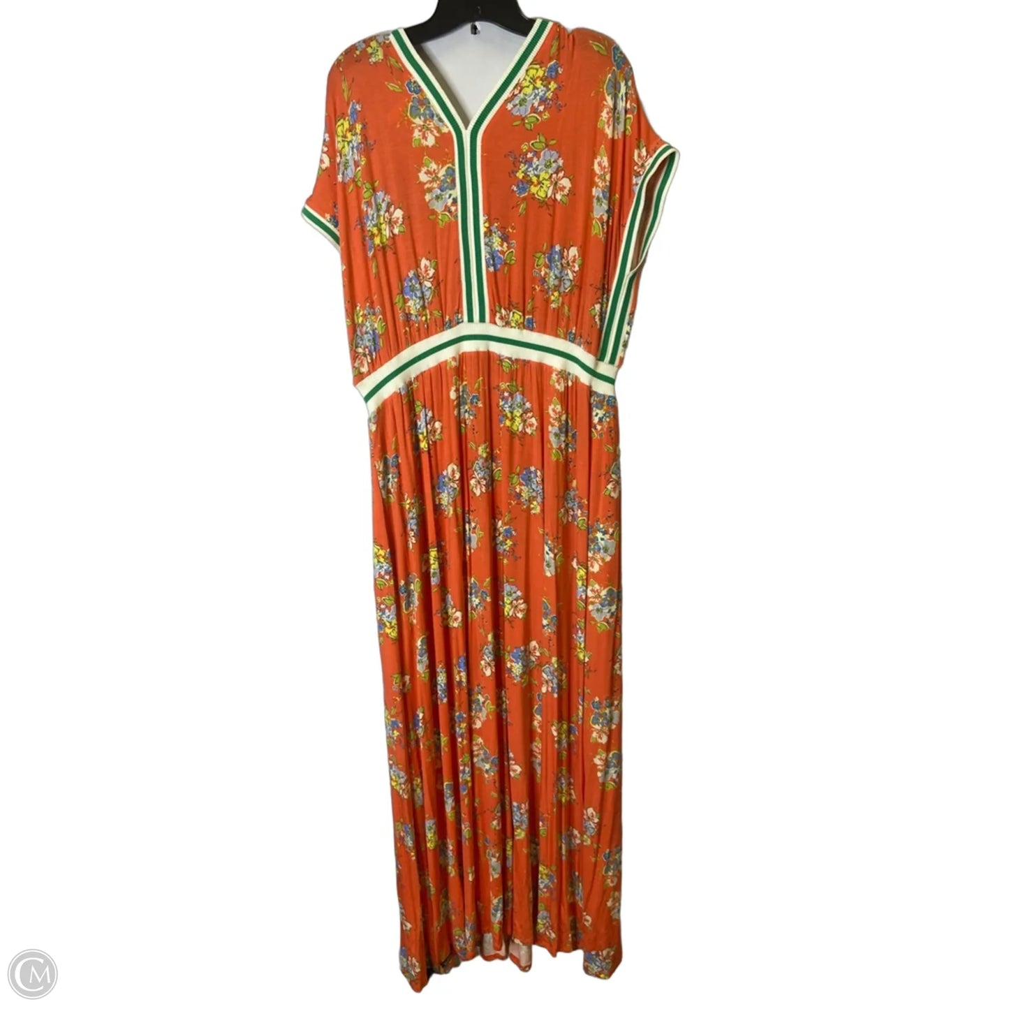 Dress Casual Maxi By Matilda Jane In Blue & Orange, Size: Xxl