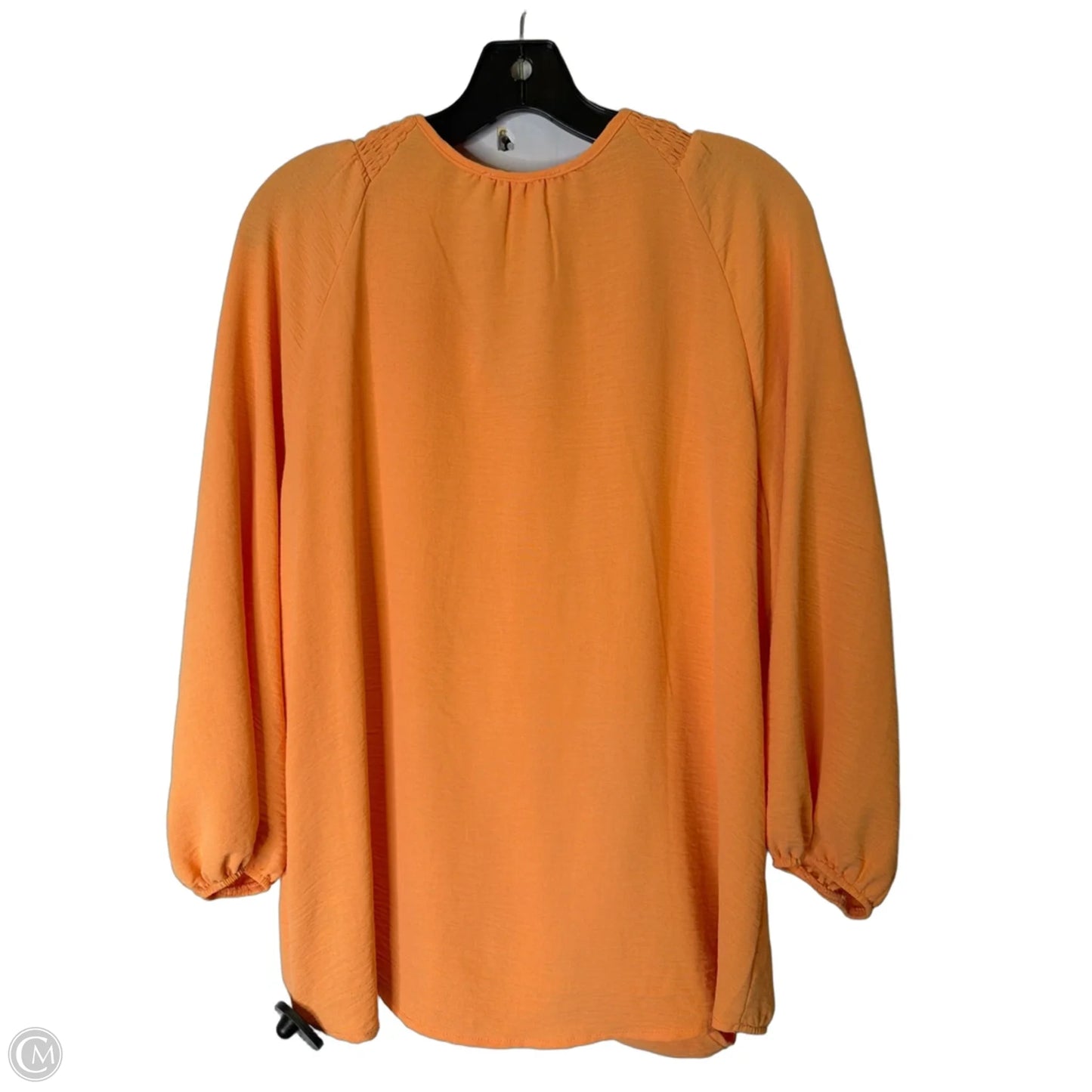 Top Short Sleeve By Como Blu In Orange, Size: Xl