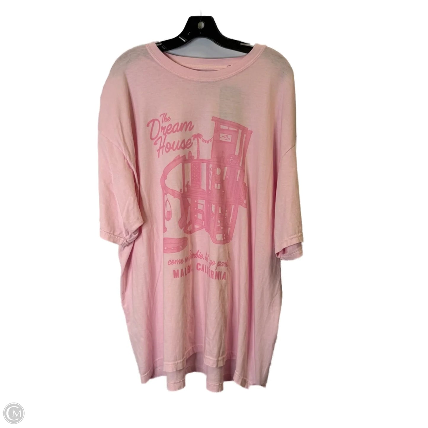 Top Short Sleeve Basic By Clothes Mentor In Pink, Size: 2x