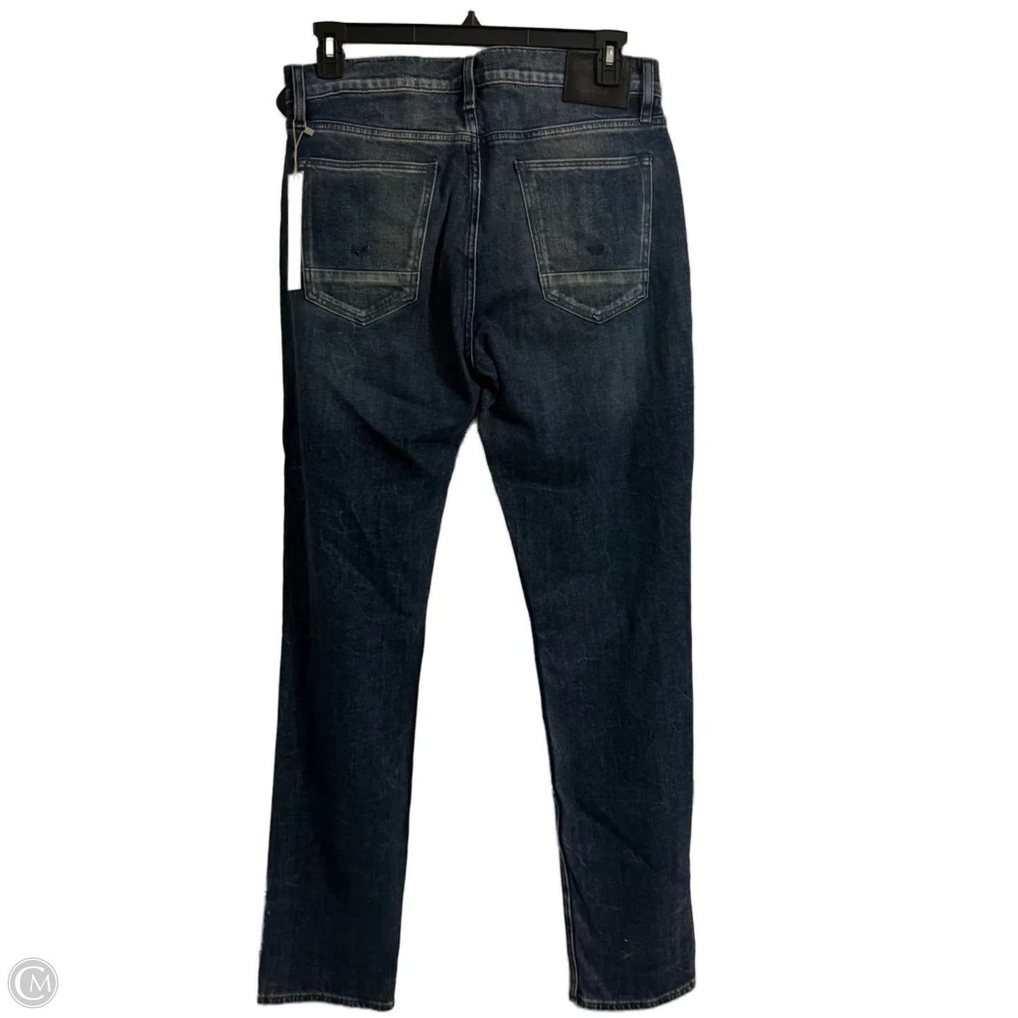 Jeans Straight By Hudson In Blue Denim, Size: 14