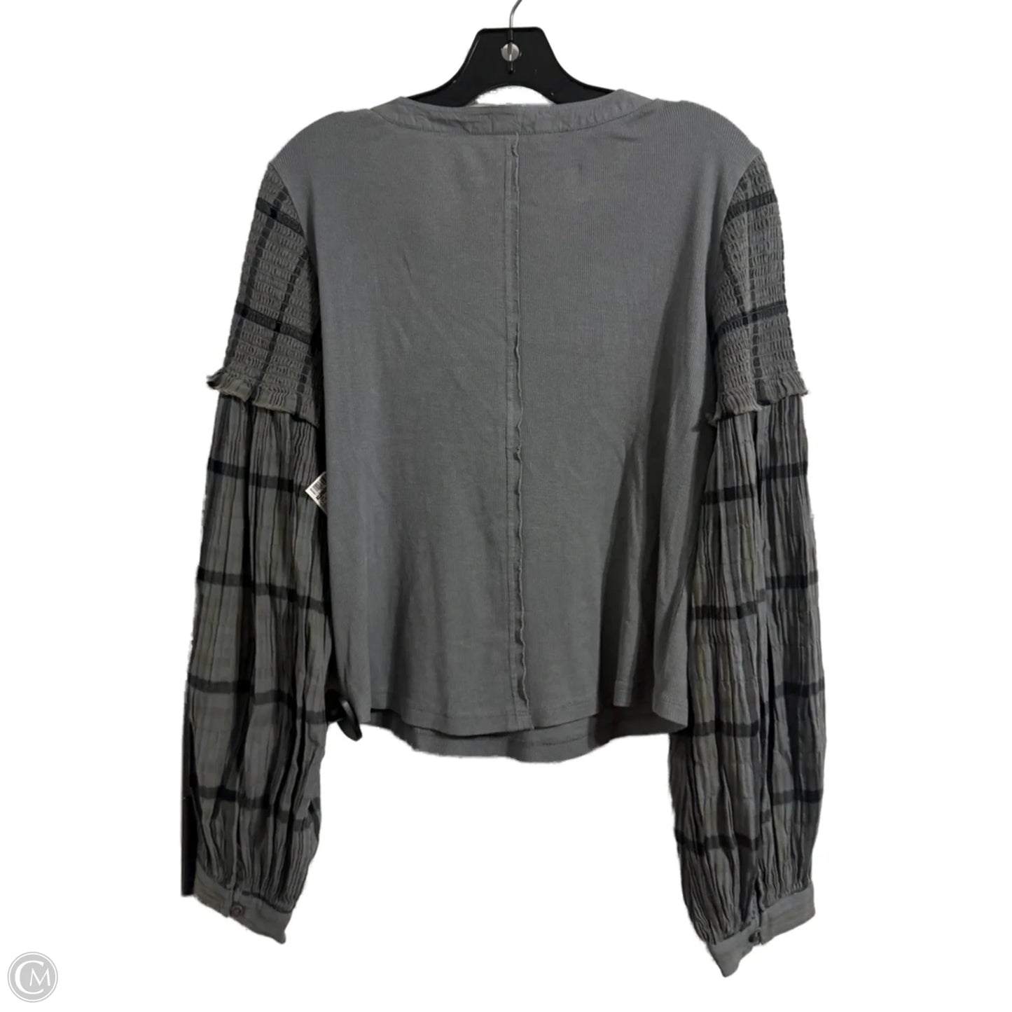 Top Long Sleeve By Pilcro In Blue, Size: L