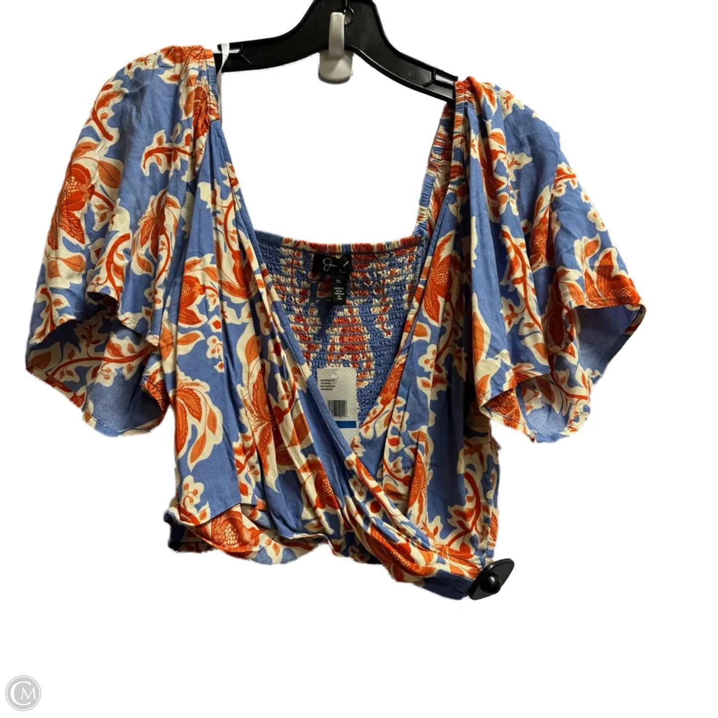Top Short Sleeve By Jessica Simpson In Blue, Size: Xl