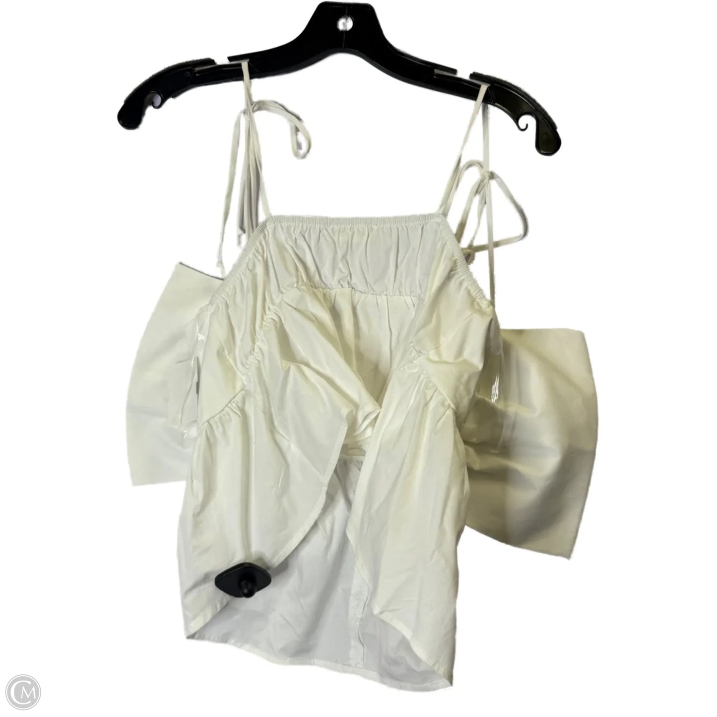 Top Sleeveless By Clothes Mentor In White, Size: M