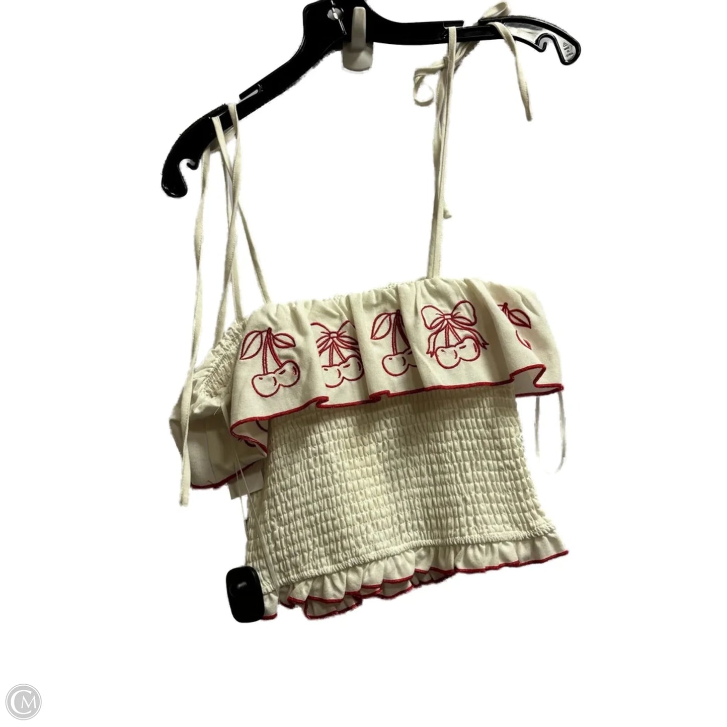 Top Sleeveless By Clothes Mentor In White, Size: S