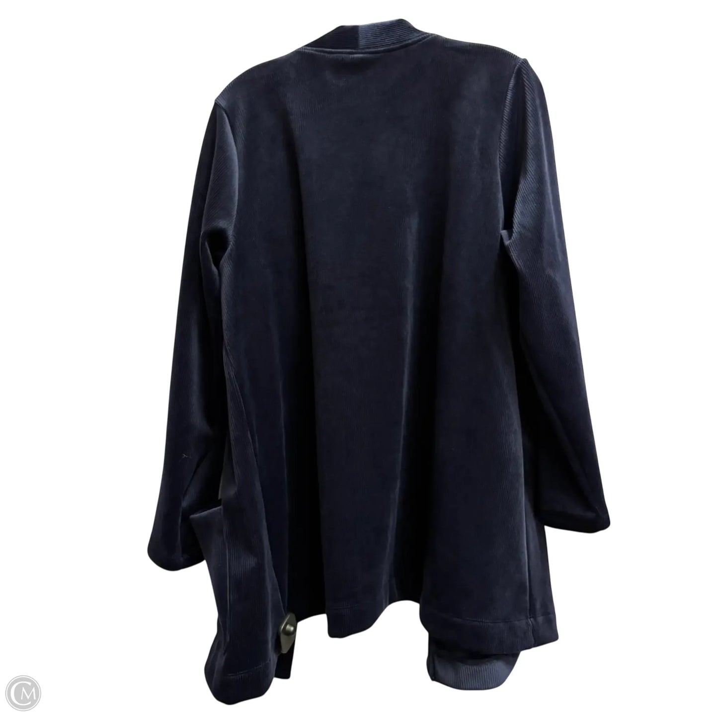 Cardigan By Susan Graver In Blue, Size: 1x