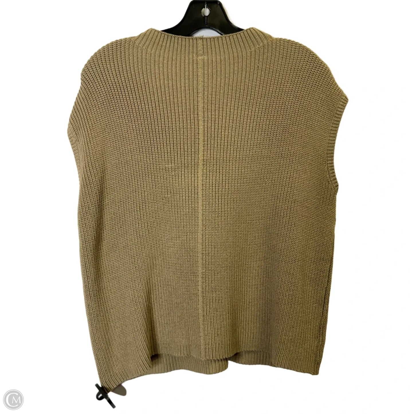Vest Sweater By Clothes Mentor In Brown, Size: M