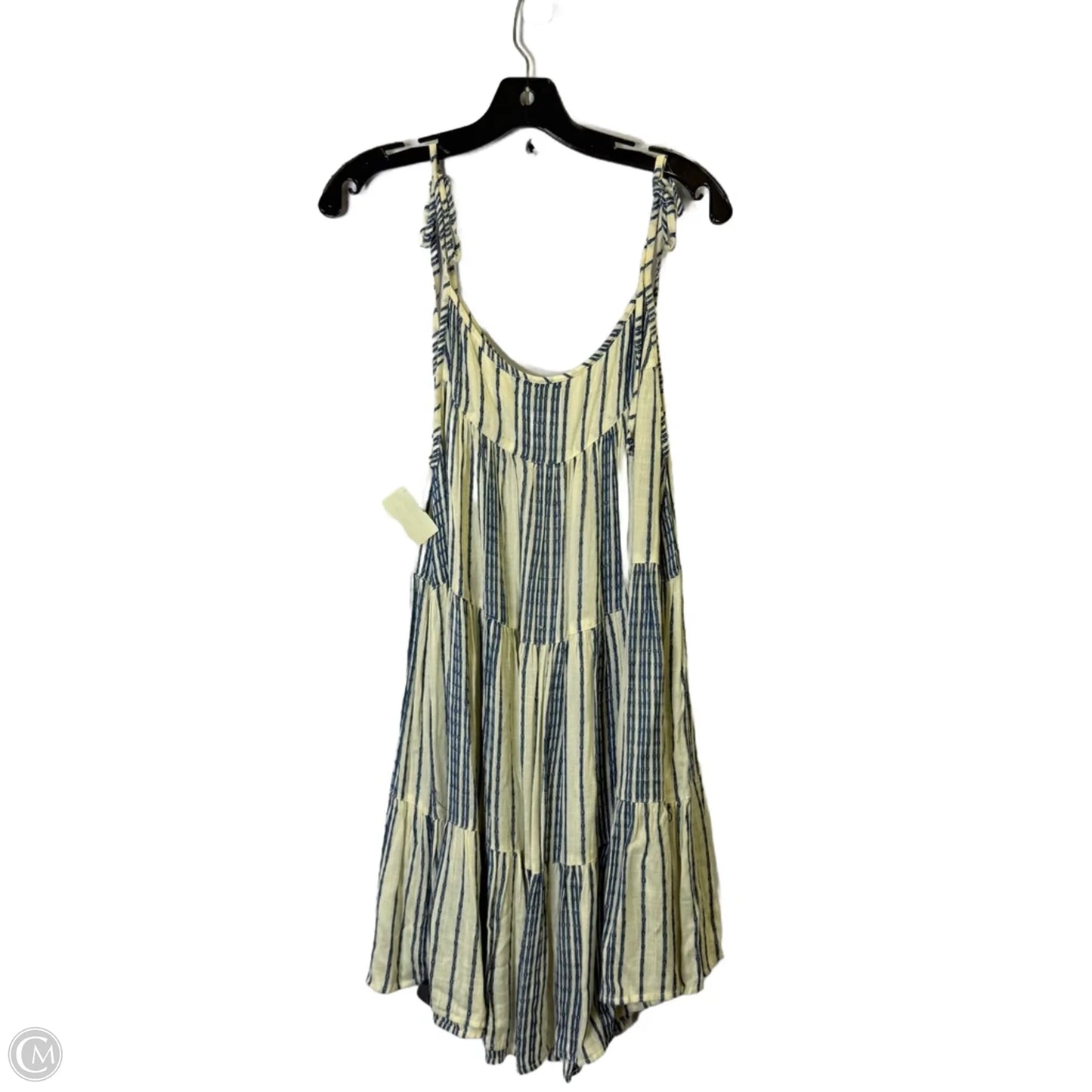 Dress Casual Short By Elan In Blue & Cream, Size: S