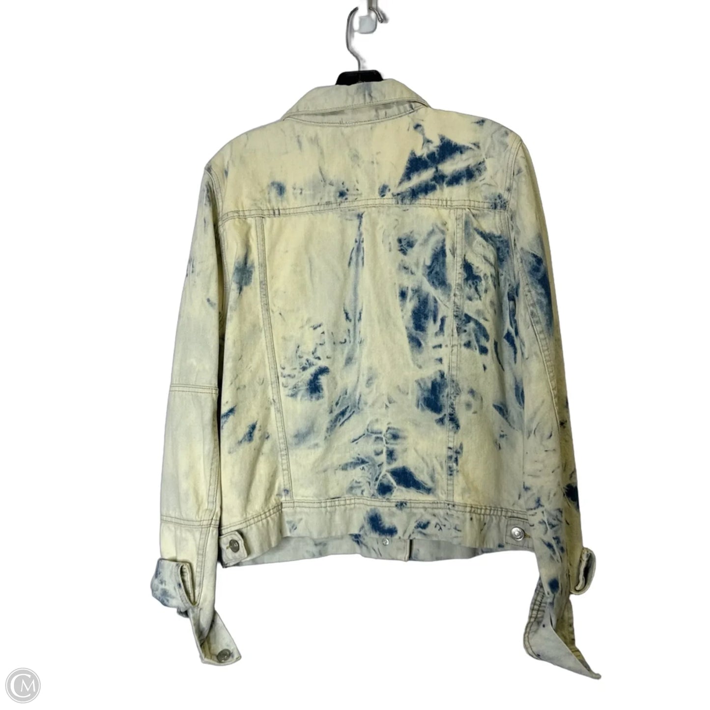 Jacket Denim By Free People In White, Size: L