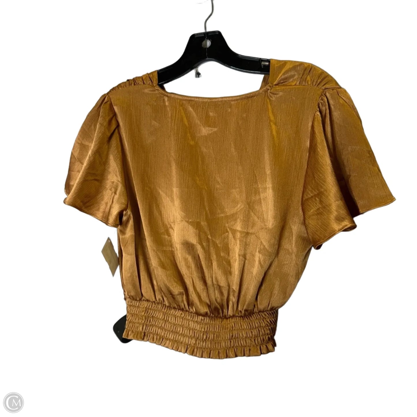 Top Short Sleeve By Ro & De In Brown, Size: Xs