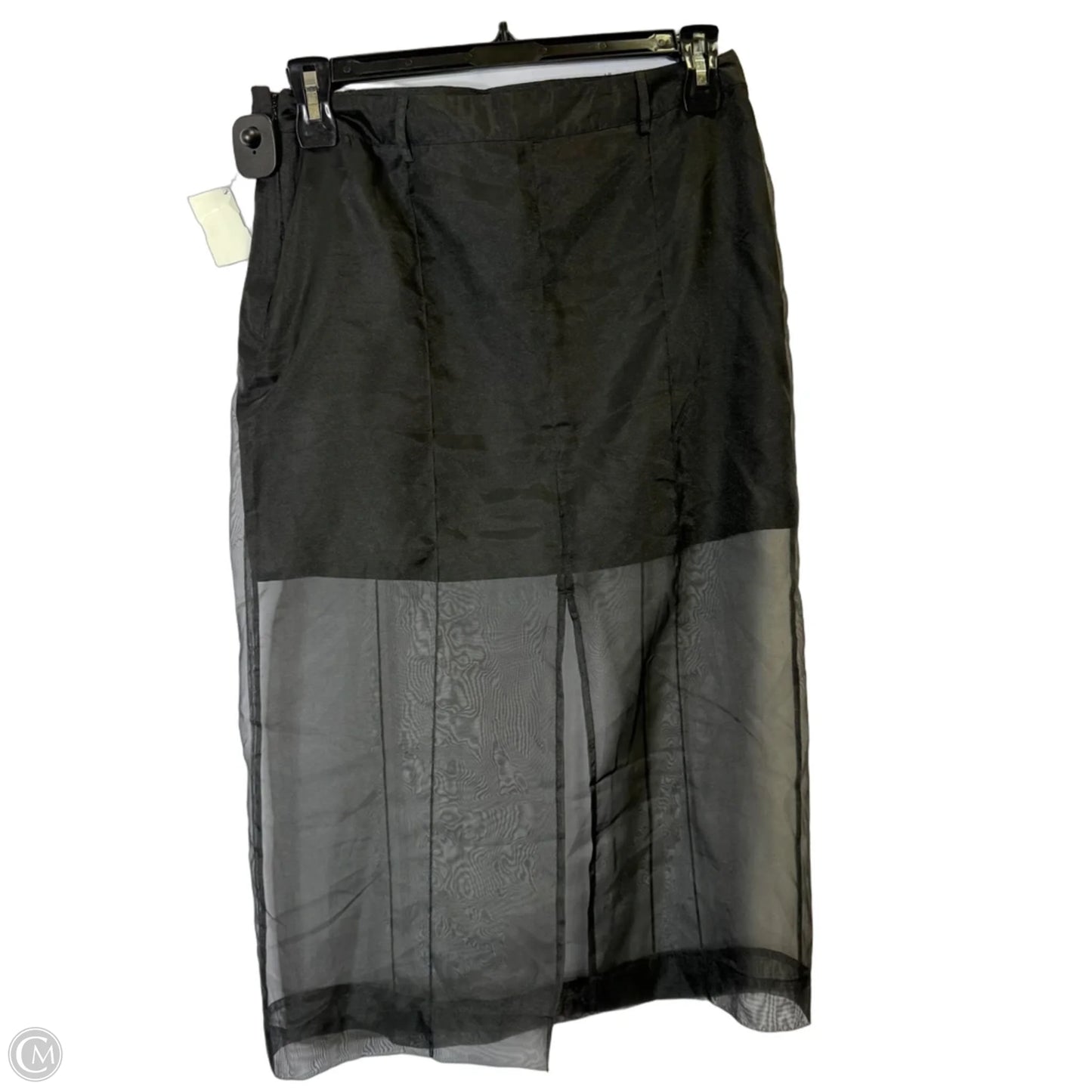 Skirt Midi By H&m In Black, Size: 8