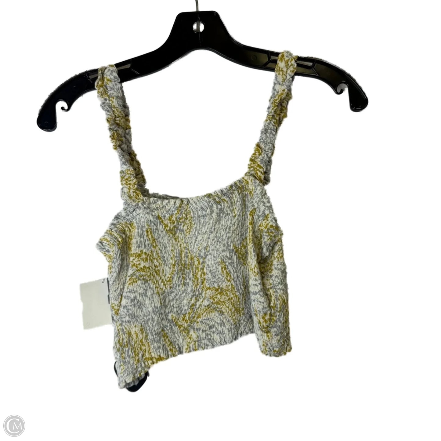 Top Sleeveless By Paper Crane In Blue & Yellow, Size: S