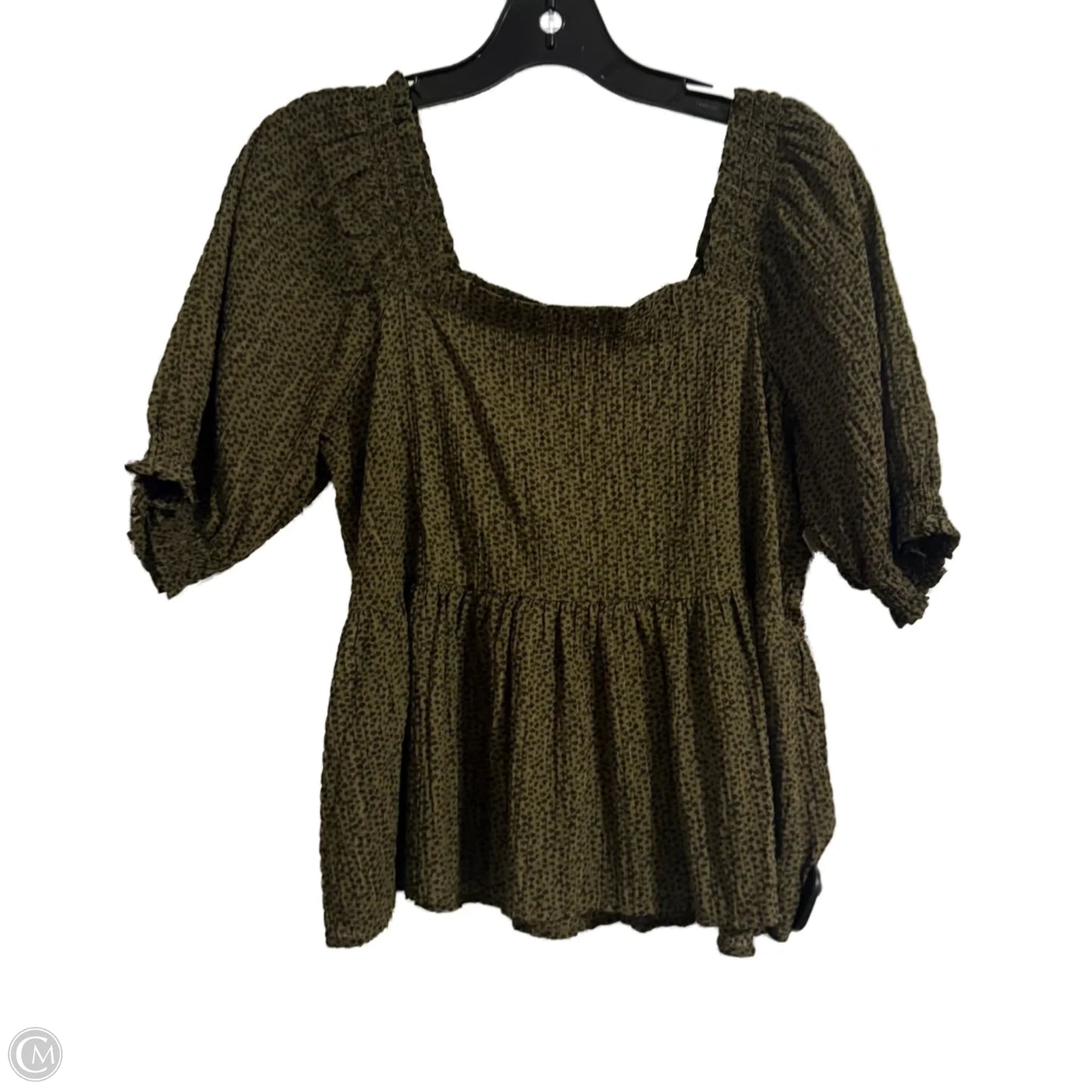 Top Short Sleeve By Loft In Animal Print, Size: S