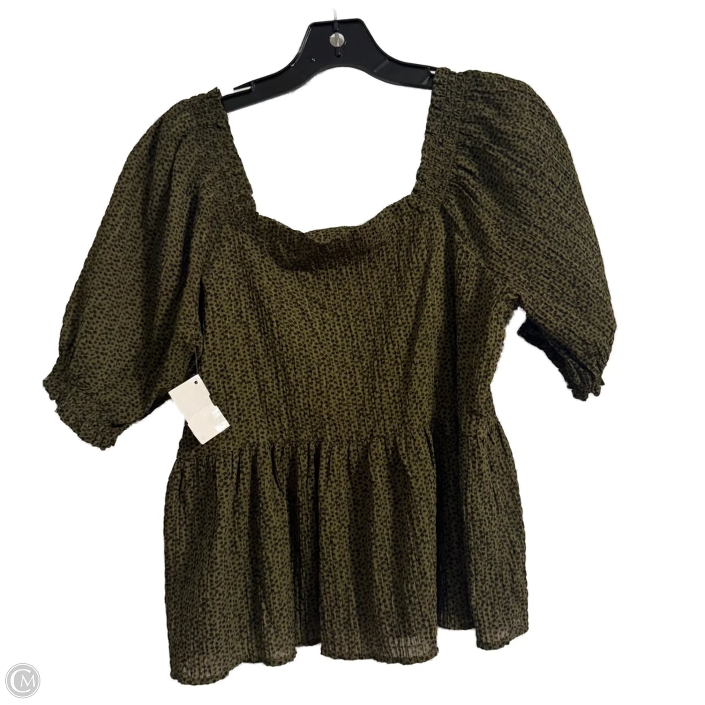 Top Short Sleeve By Loft In Animal Print, Size: S