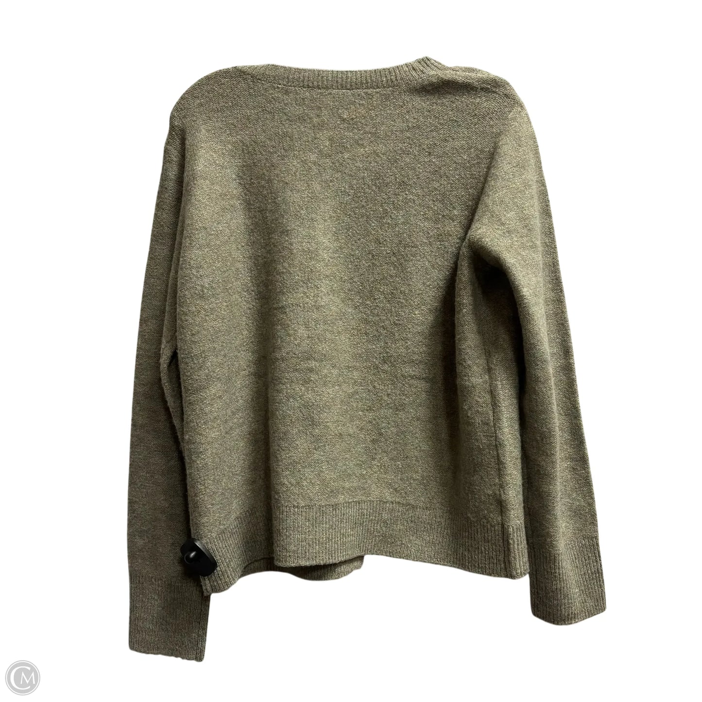 Sweater Cardigan By Loft In Grey, Size: L