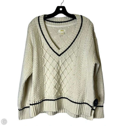 Sweater By Maeve In Cream, Size: L