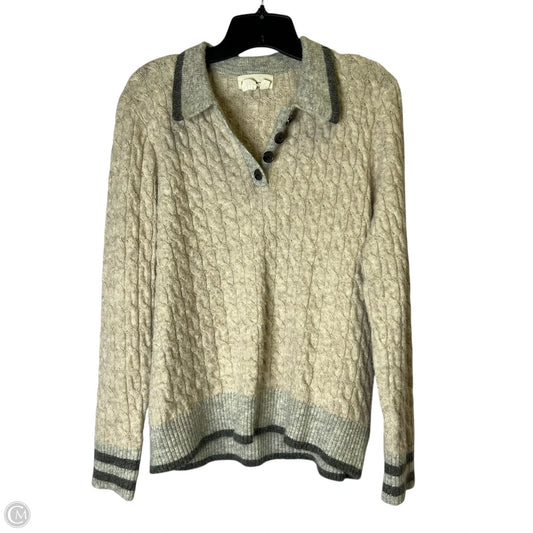Sweater By Anthropologie In Beige, Size: Xl