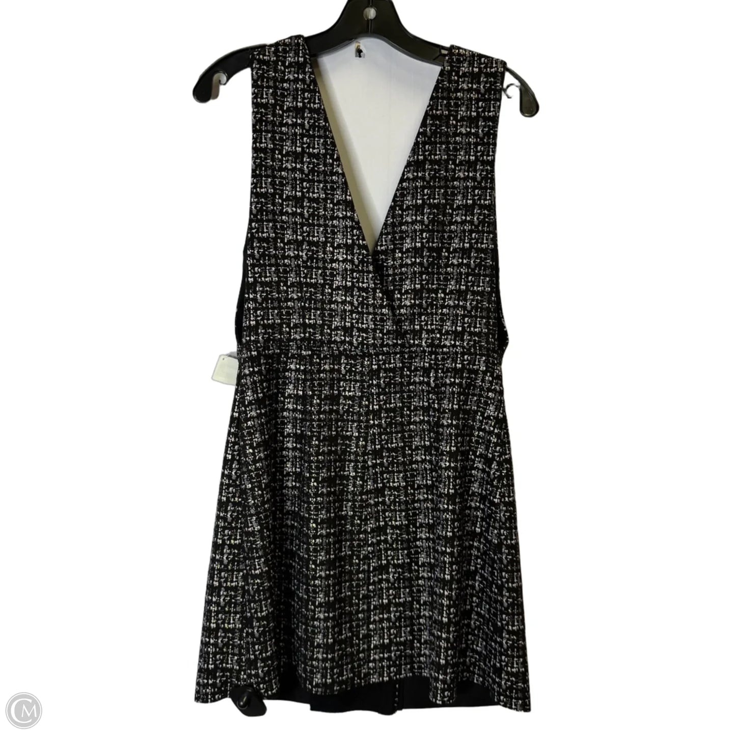 Dress Party Short By Zara In Black & Gold, Size: M