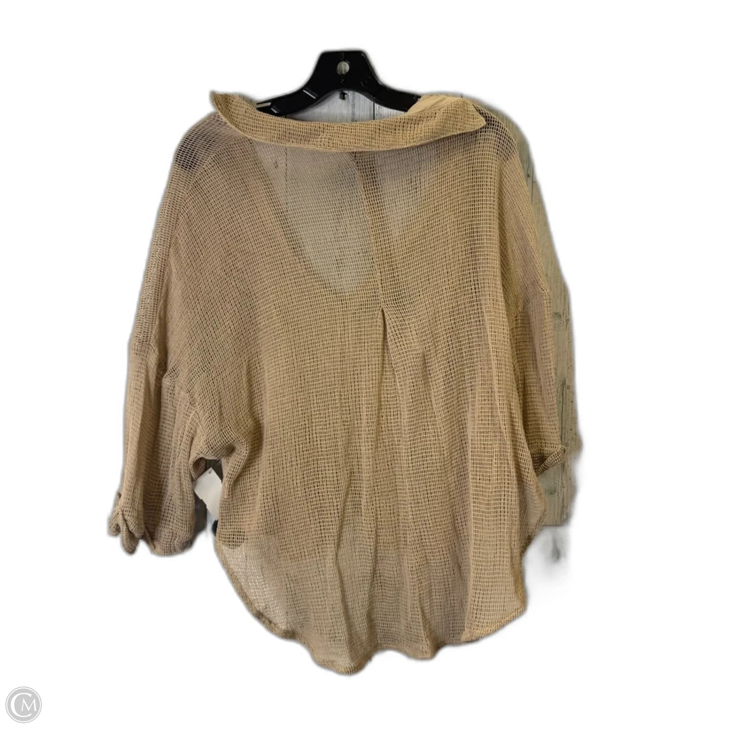 Top Short Sleeve By Hyfve In Brown, Size: M