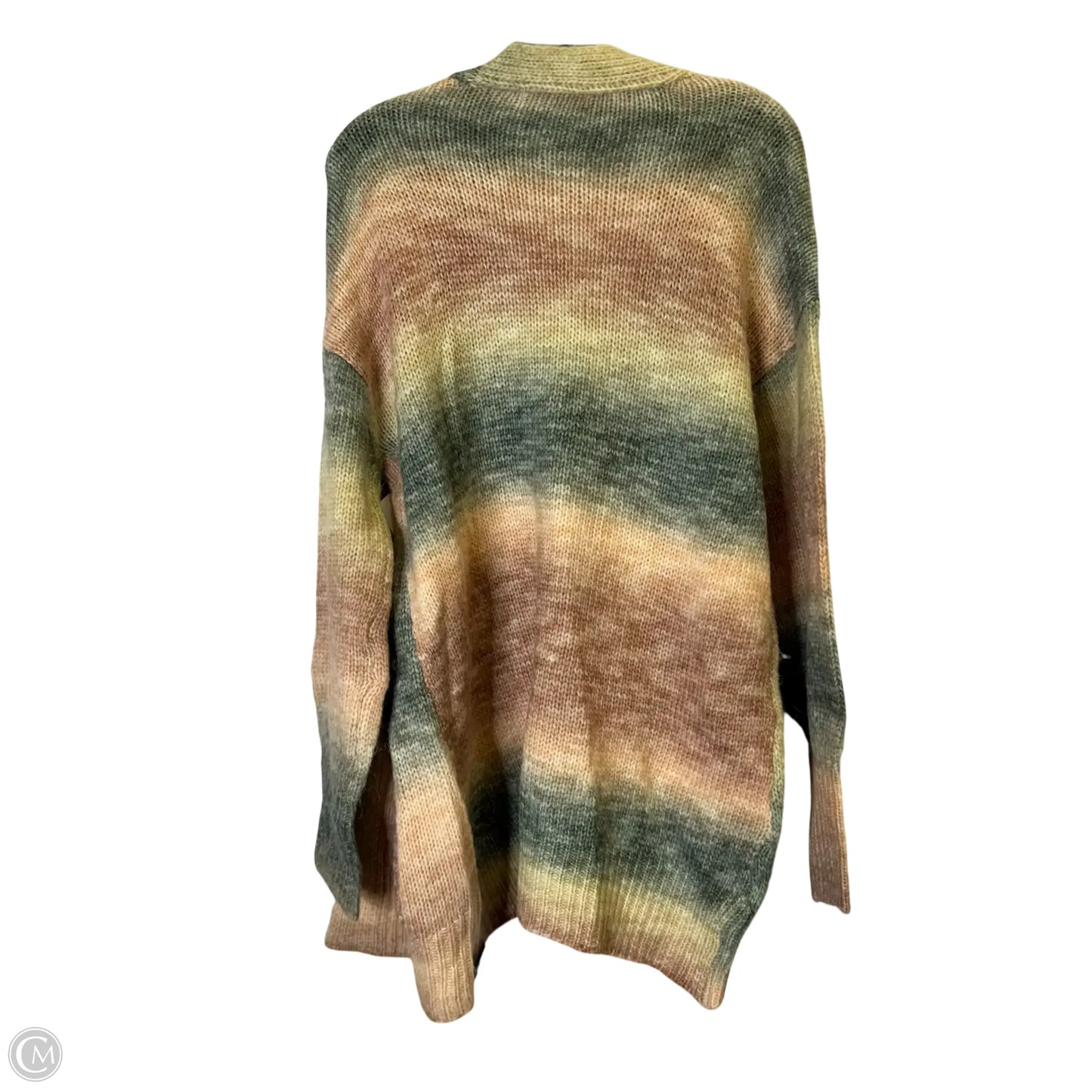 Sweater Cardigan By Clothes Mentor In Multi-colored, Size: L