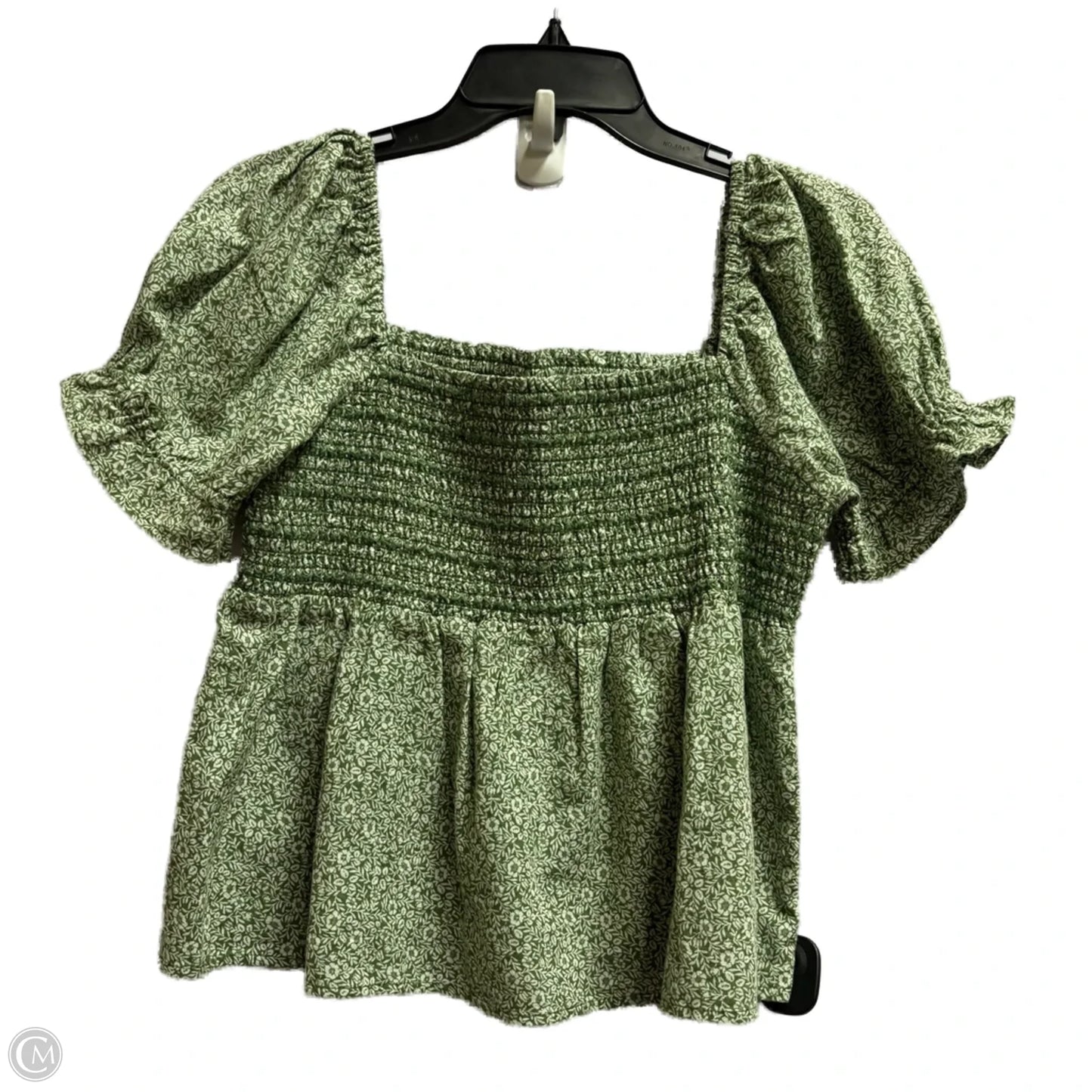 Top Short Sleeve By American Eagle In Green, Size: M