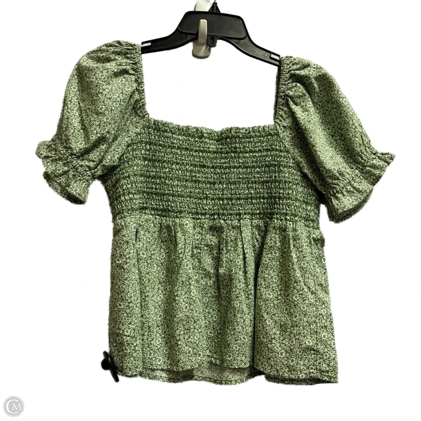 Top Short Sleeve By American Eagle In Green, Size: M