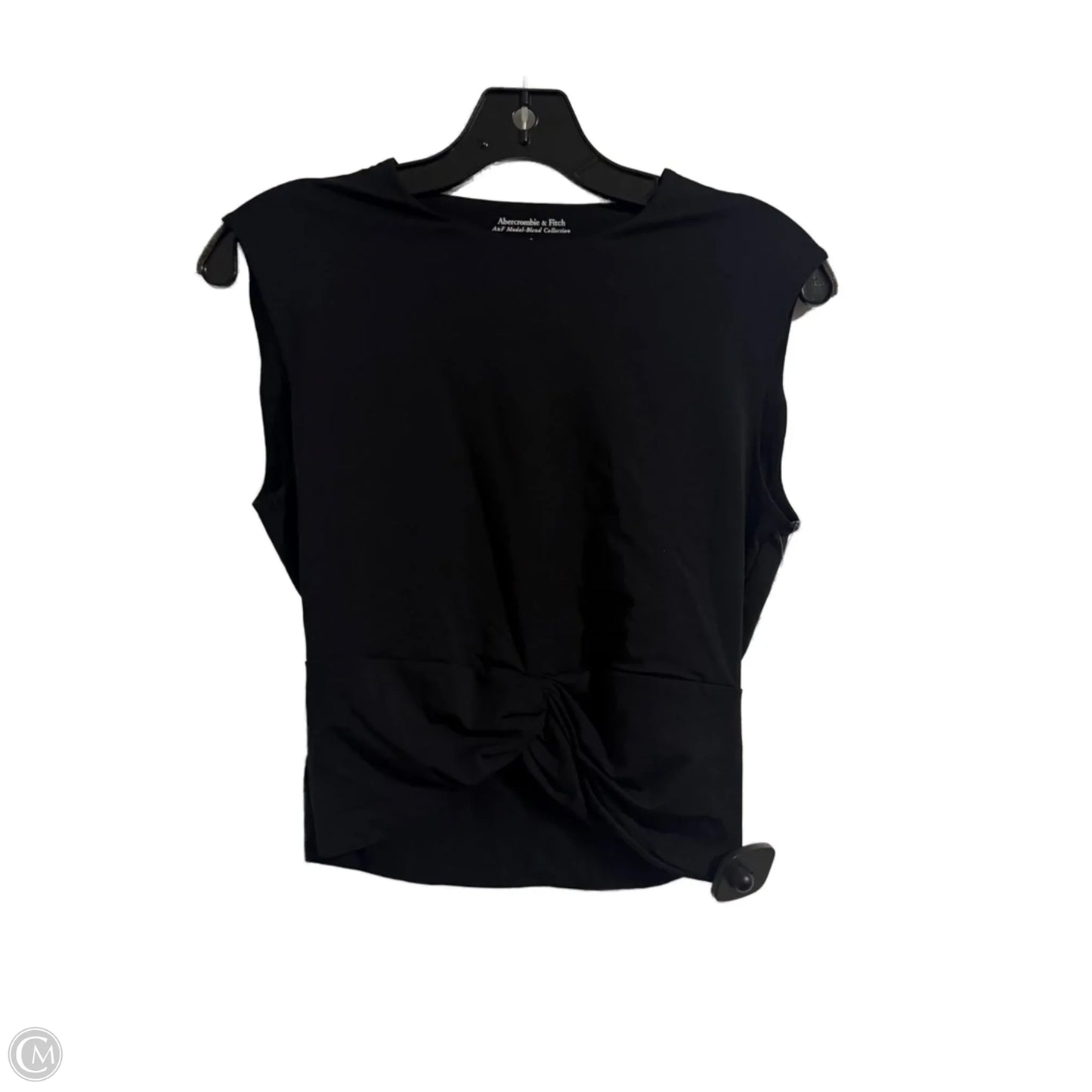 Top Short Sleeve By Abercrombie And Fitch In Black, Size: S