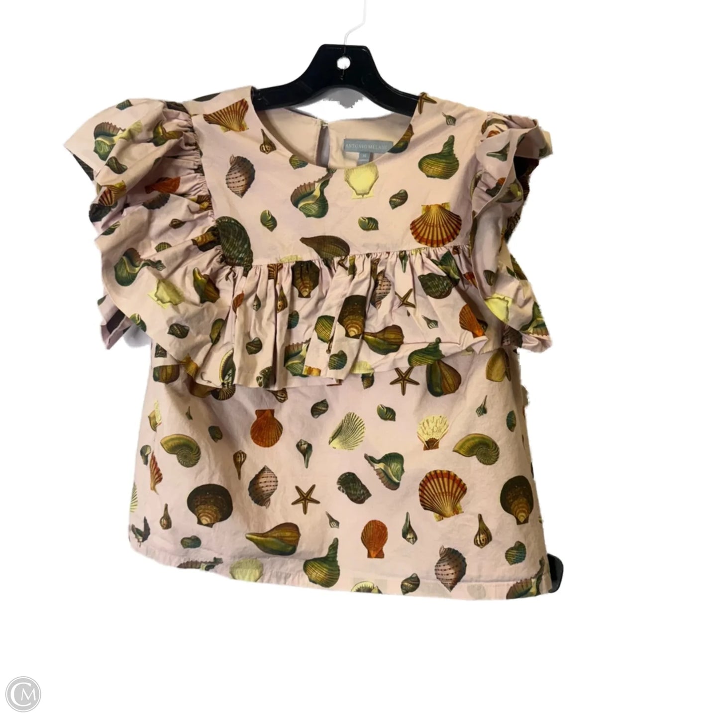 Top Short Sleeve By Antonio Melani In Pink, Size: 14