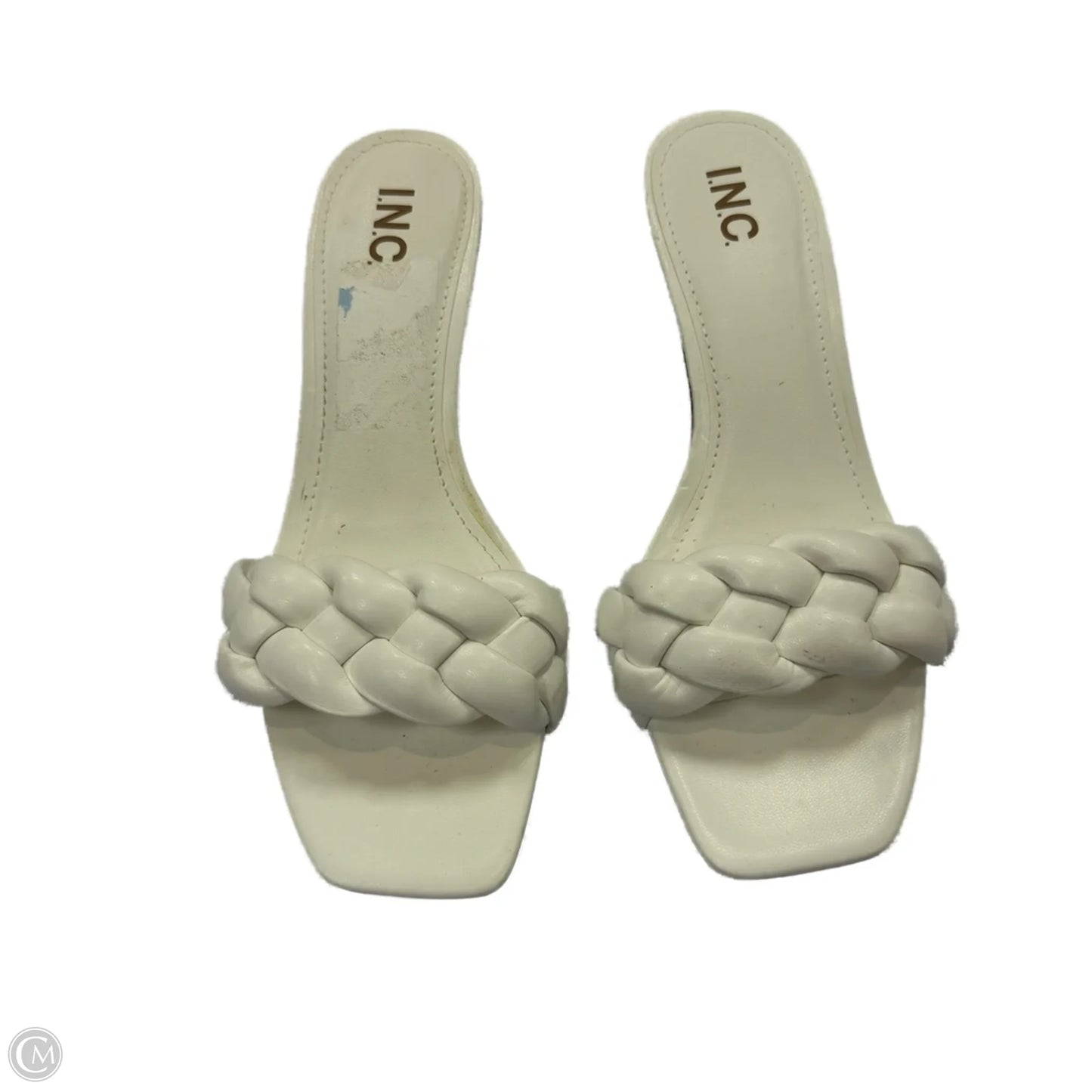 Shoes Heels Kitten By Inc In White, Size: 8.5