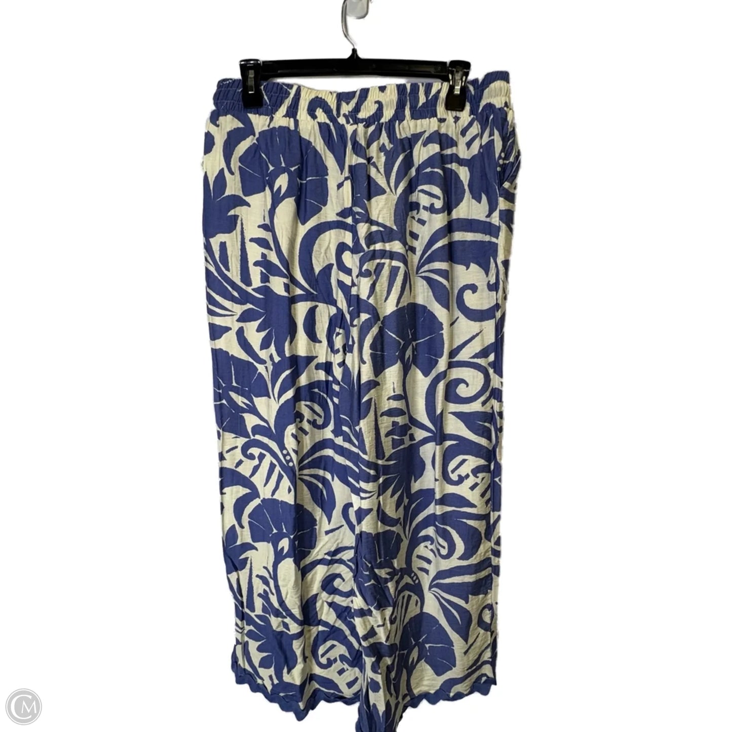 Pants Wide Leg By Chicsoul In Blue, Size: 3x