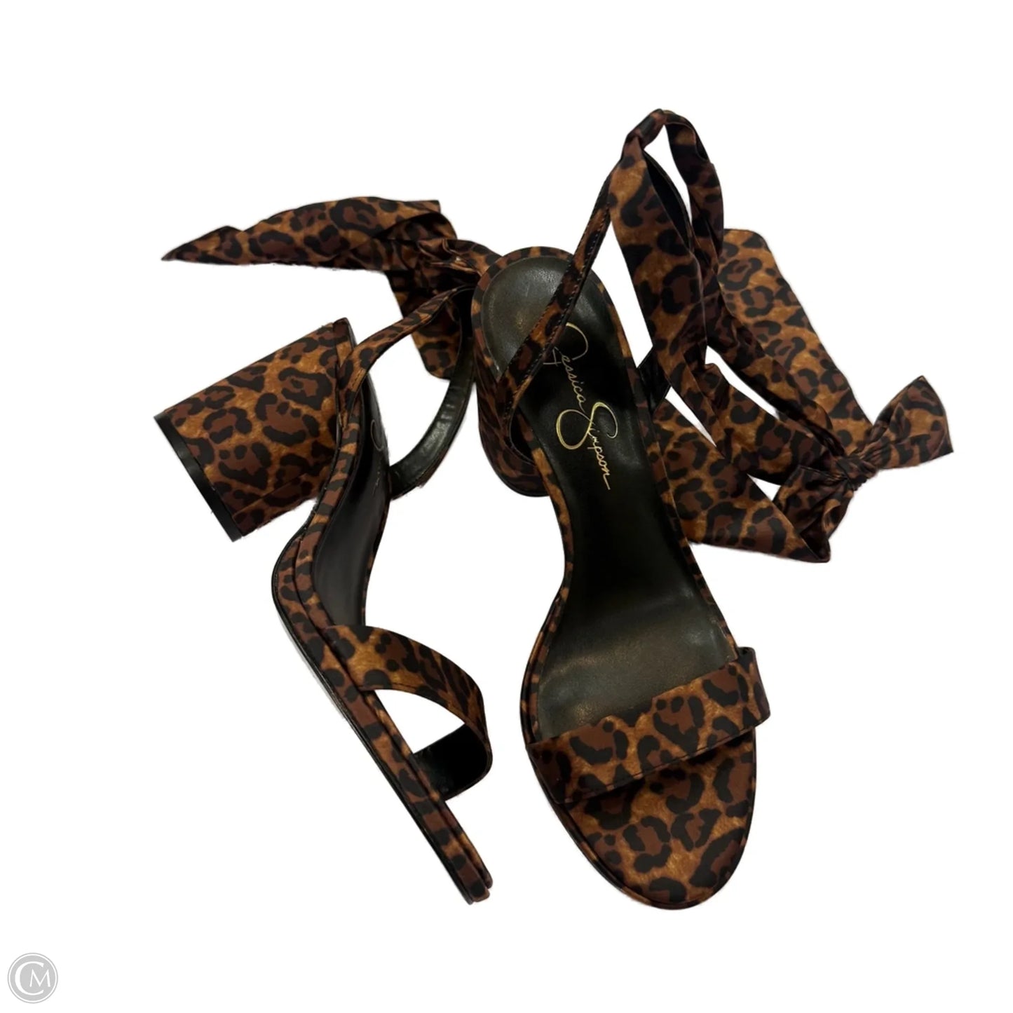 Shoes Heels Block By Jessica Simpson In Animal Print, Size: 10