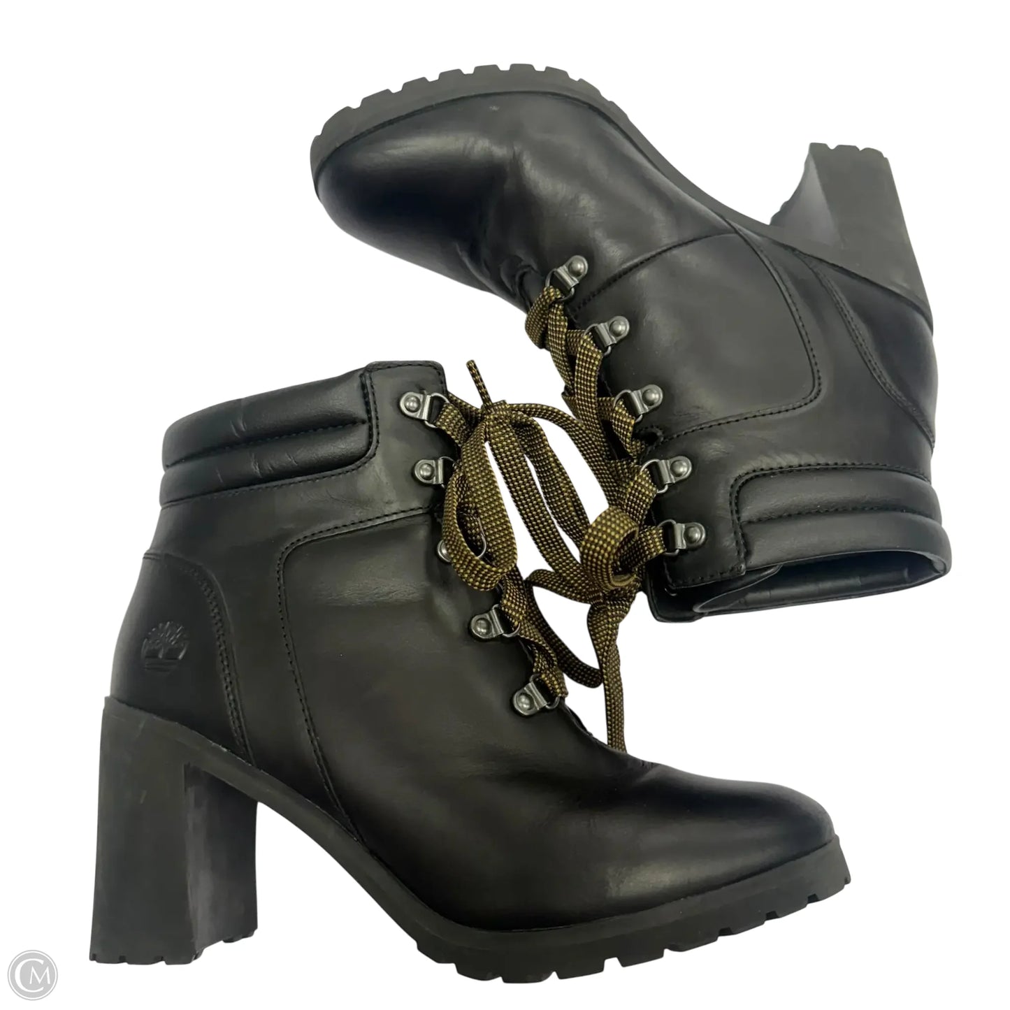 Boots Ankle Heels By Timberland In Black, Size: 8