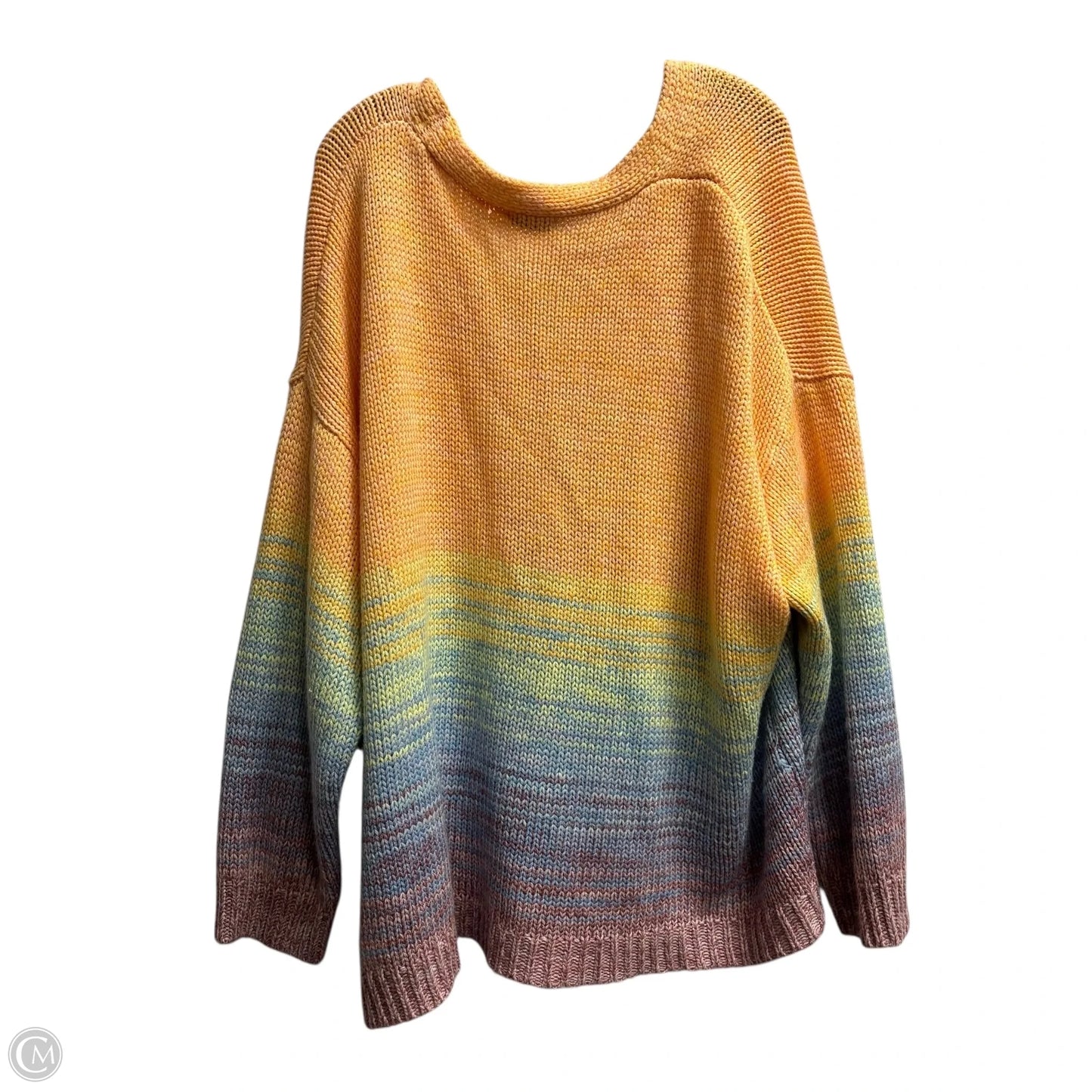 Sweater Cardigan By Dex In Multi-colored, Size: 2x
