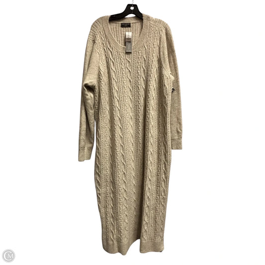 Dress Sweater By Lane Bryant In Cream, Size: 22