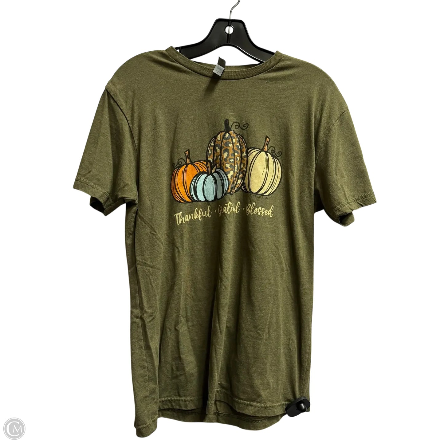 Top Short Sleeve By Next Level In Green, Size: M