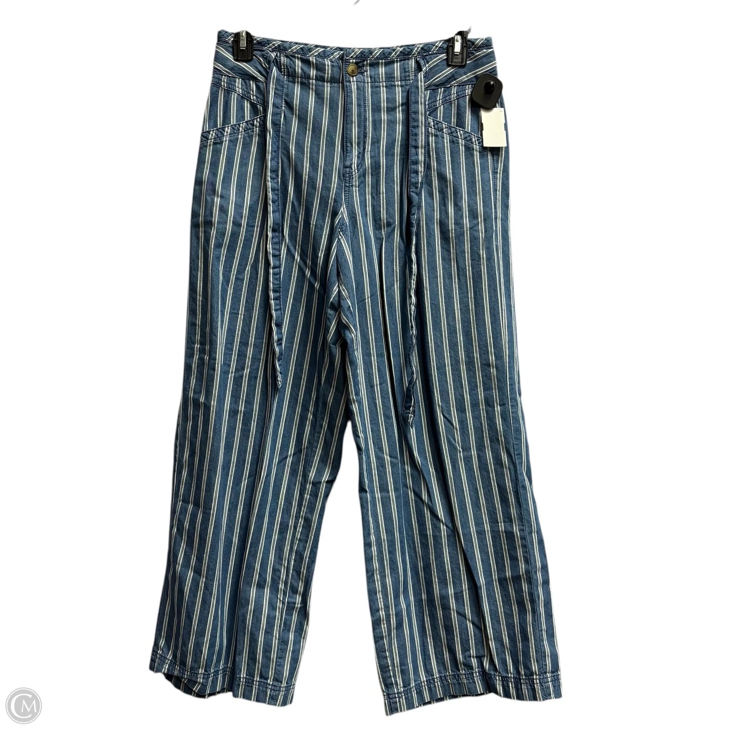 Pants Wide Leg By American In Blue, Size: M