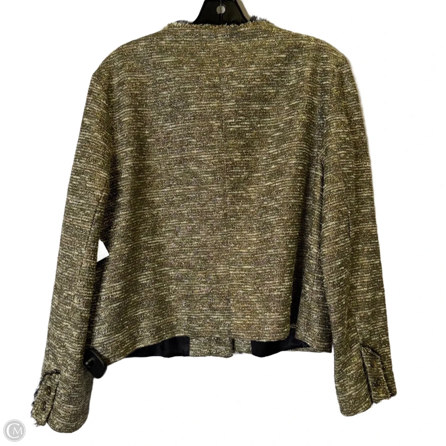 Blazer By Zara In Gold, Size: Xl