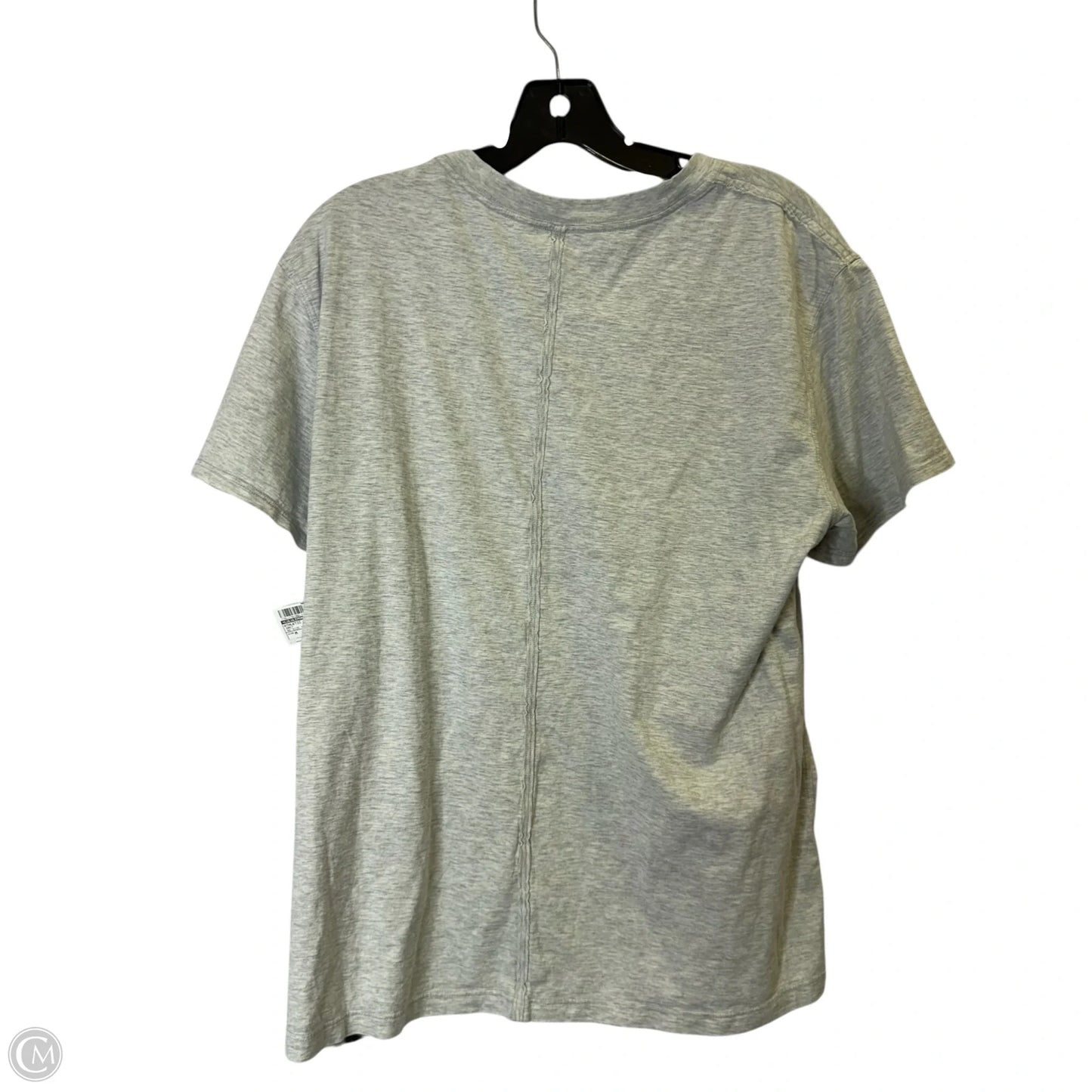 Athletic Top Short Sleeve By Lululemon In Grey, Size: M