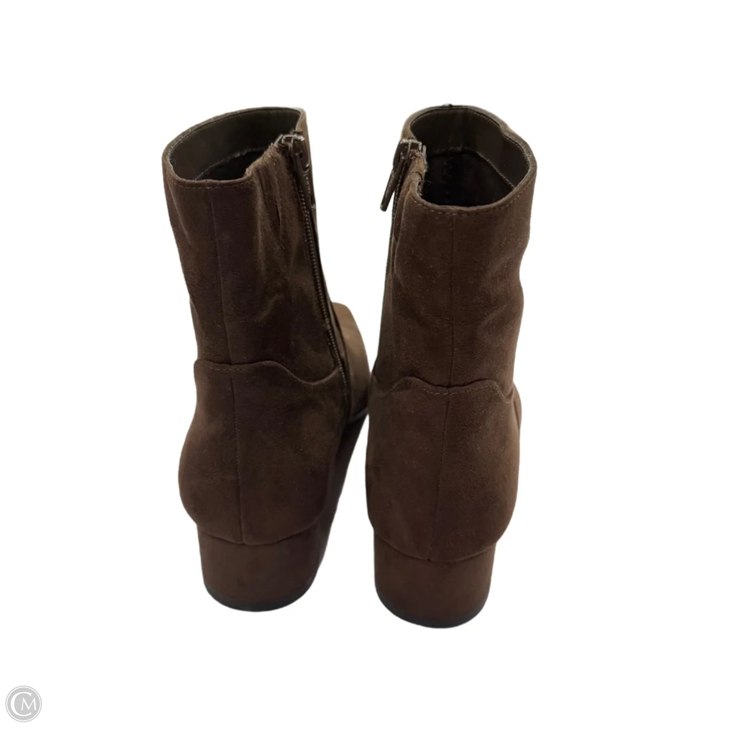 Boots Ankle Heels By Universal Thread In Brown, Size: 8.5