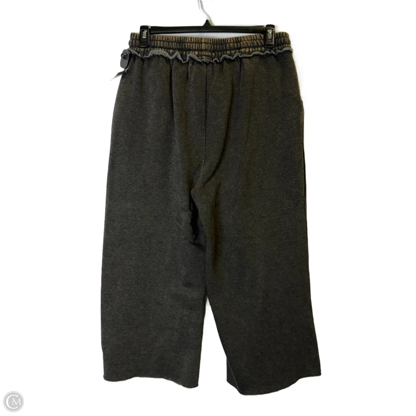 Pants Cropped By Zenana In Grey, Size: 1x